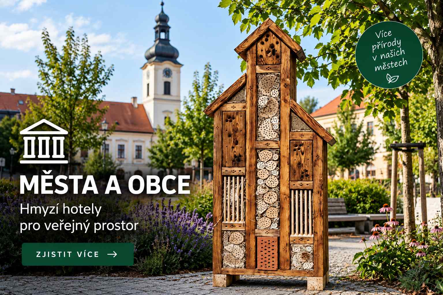 Hmyzí hotely pro města a obce